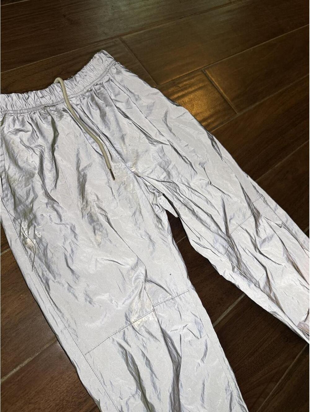Men's Grey and Tan Trousers - Picture 2 of 3